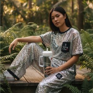 Limited Edition 32oz Gong cha White/Silver Tumbler